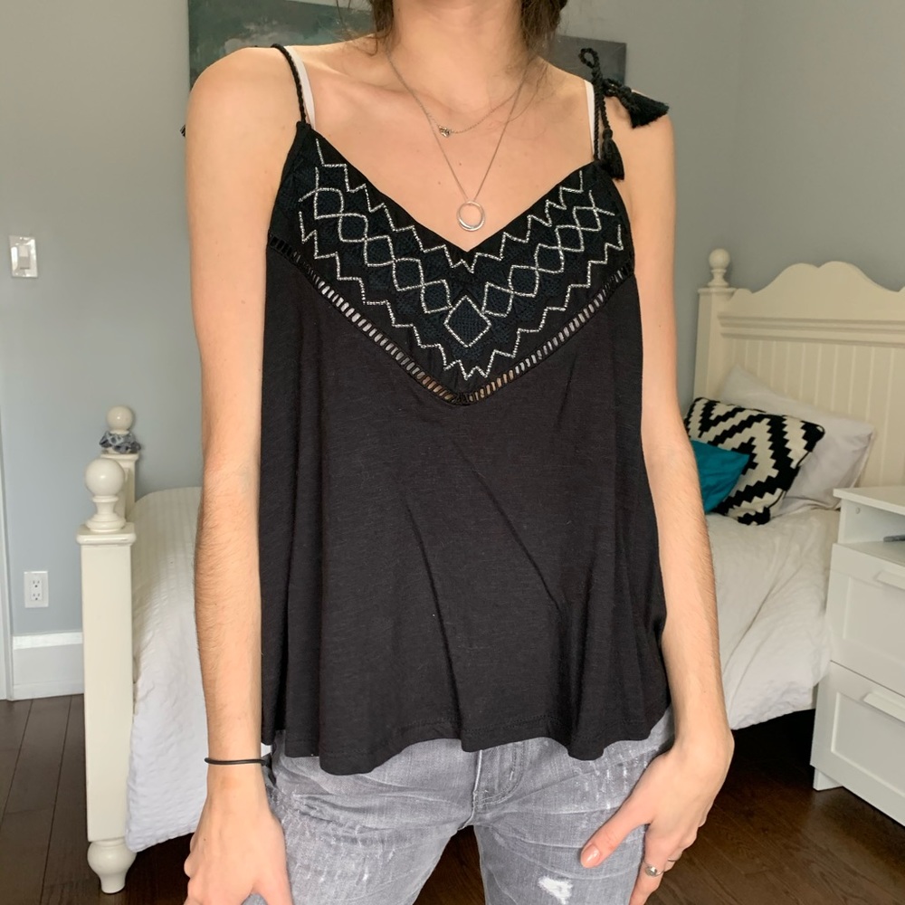 Embroidered Tank Top